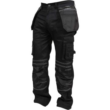 Mens Work Trousers Cargo Multi Pockets Work Pants